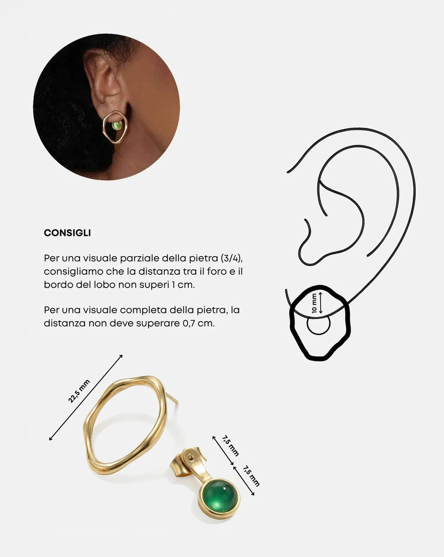 Pendientes Kyoto para mujer