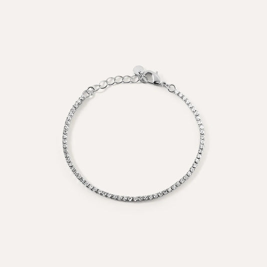 Pulsera Tennis Romantic Shine de metal y cristal