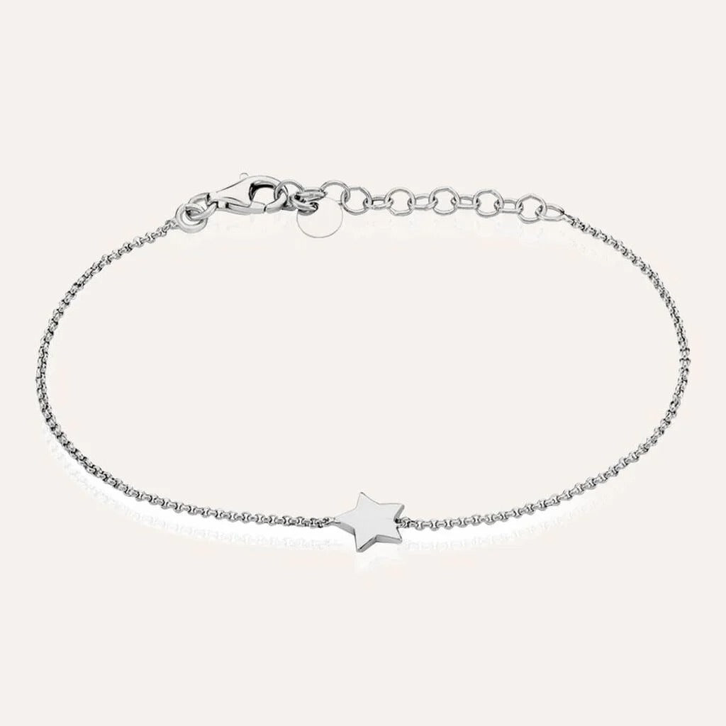 Pulsera Liver de plata rodiada