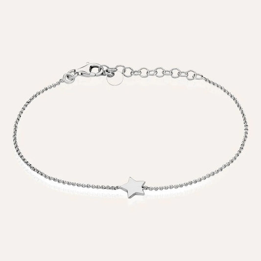 Pulsera Liver de plata rodiada