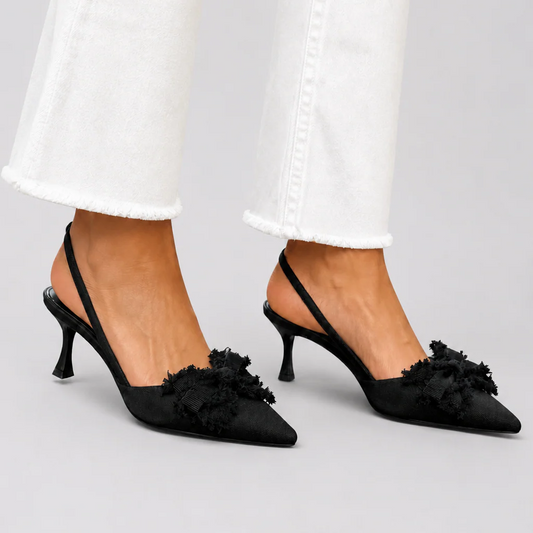 Clarissa | Zapatos de tacón de lujo con estampado floral
