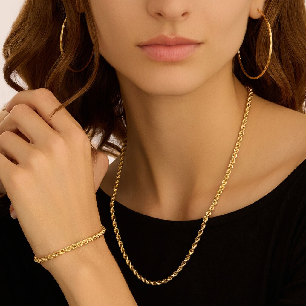 Pendientes de aro en oro amarillo