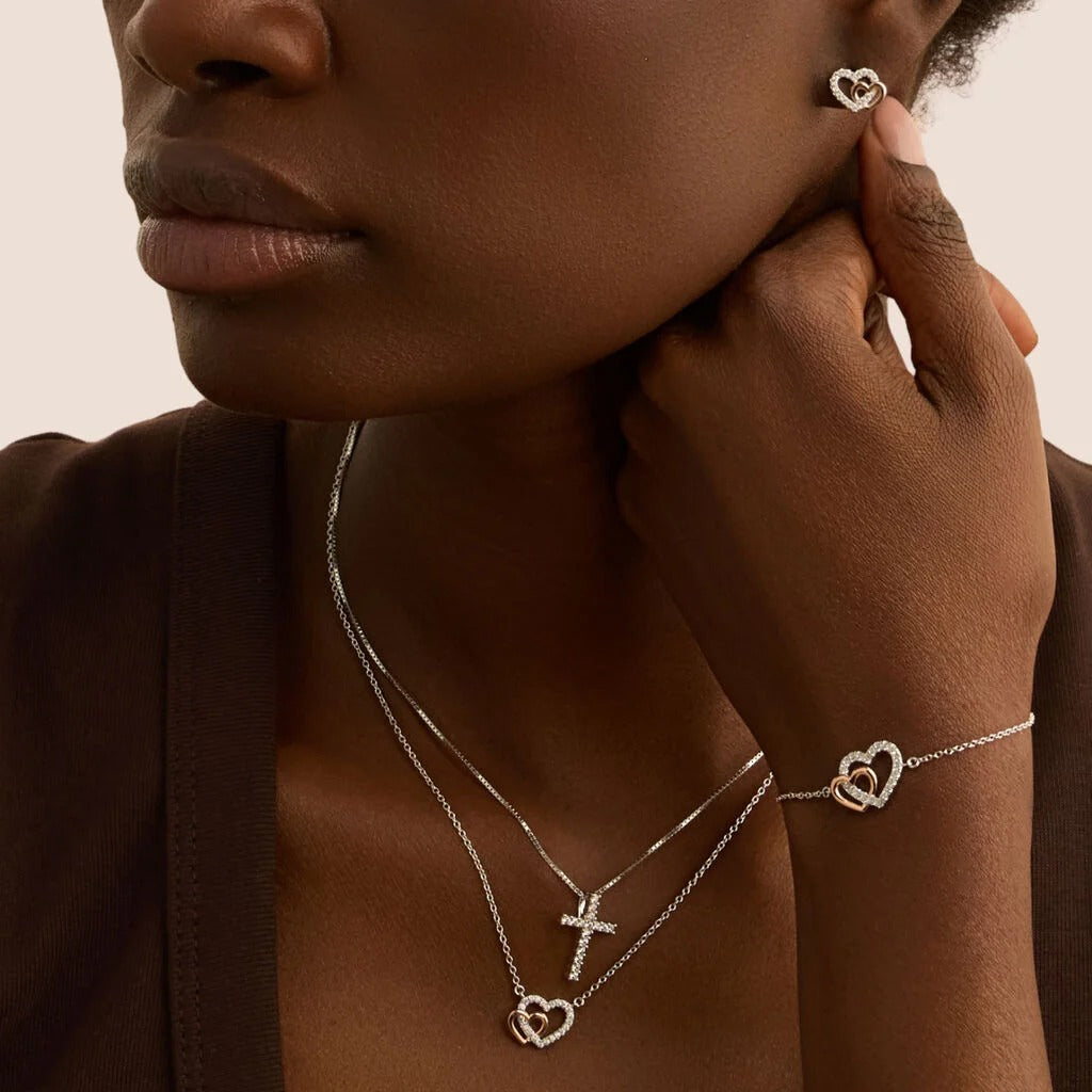 Collar Silver Elegance de plata rodiada con circonitas